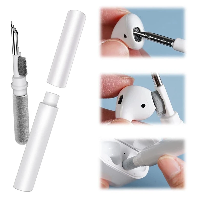 Cleaner Kit For  Pro  Multi-Function Cleaning Pen With Soft Brush Flocking Sponge For Bluetooth Earphones Case