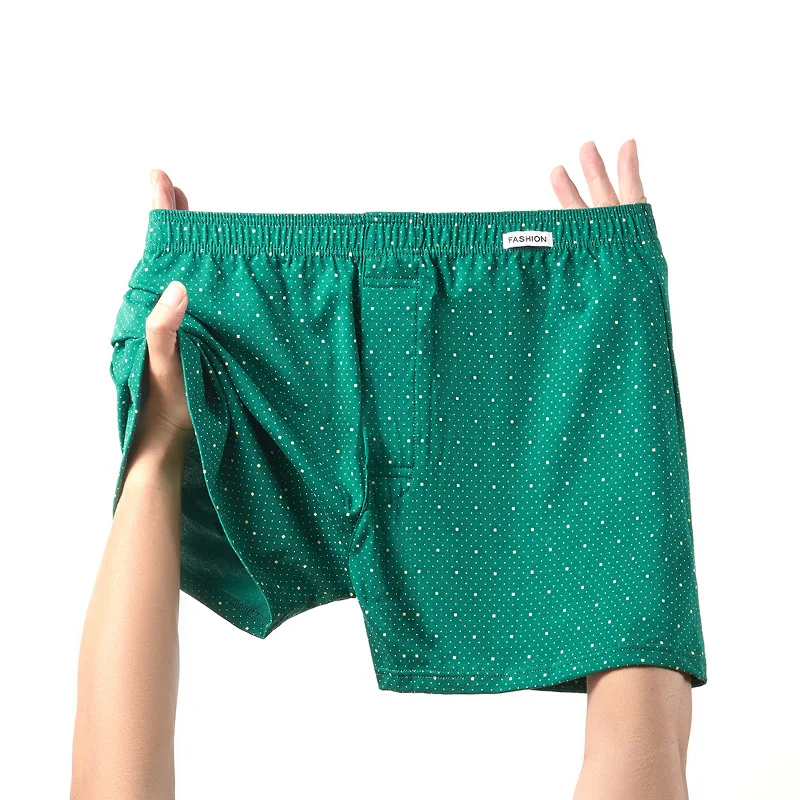 Star Printed Men's Cotton Arrow Pants Leisure Loose Underpants Homewear Comfortable Sleeping Underwear Breathable Boxer Shorts