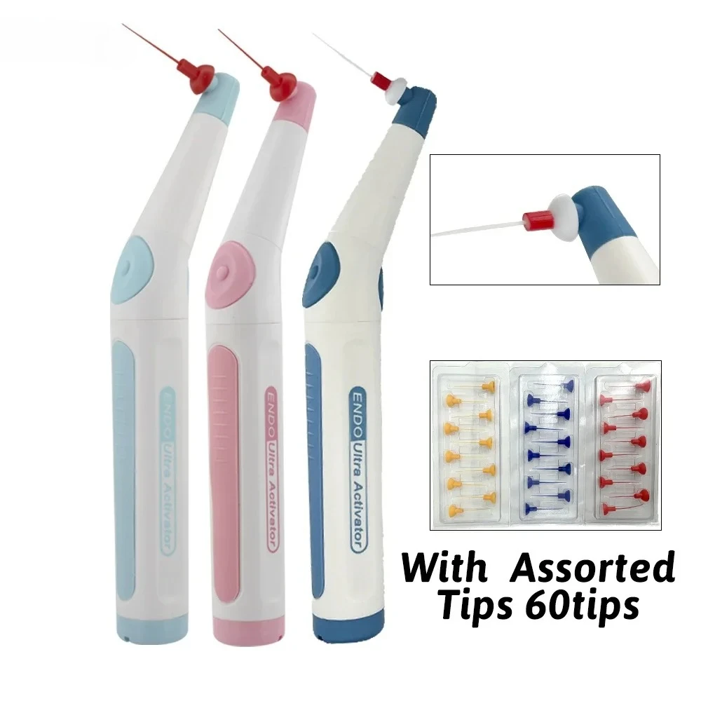 

Насадки для стоматологического звукового ирригатора NIGF, эндоактиватор, беспроводной ультразвуковой мойки зубов с 60-наконечниками, перезаряжаемая от USB батарея