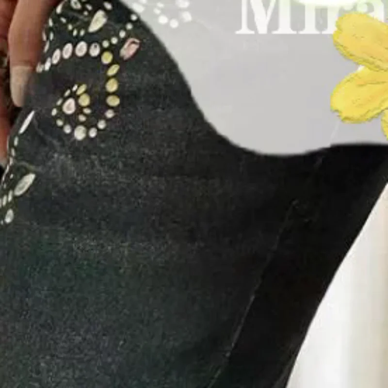 

Элитный широкий пояс из искусственного меха с элементами пэчворка для женщин, прочный пояс в стиле панк-ретро с заклепками, пояс для юбок и джинсов.