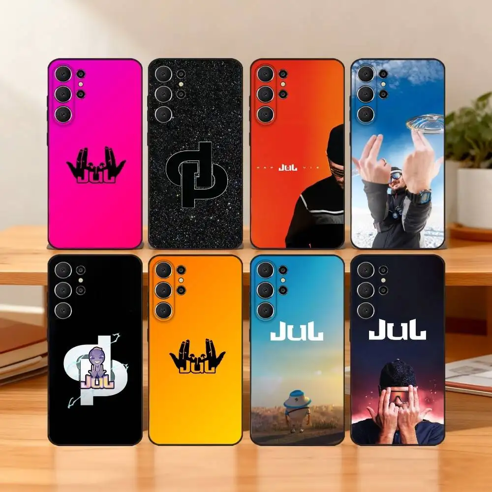 

N-New Fashion Rapper Jul Phone Case For Samsung S25,24,23,22,30,21,10,9,Ultra,Plus,Lite,FE Soft Black Case