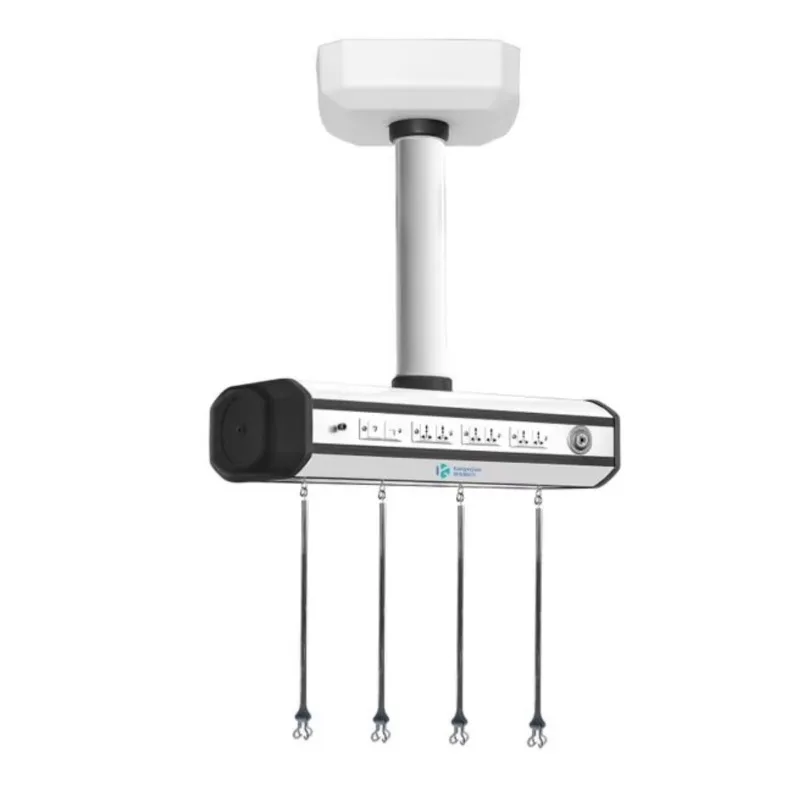 

304 Stainless Steel CSSD Energy Pendant, Ceiling Mounted Medical Supply Unit with Compressed Air & Multi Sockets