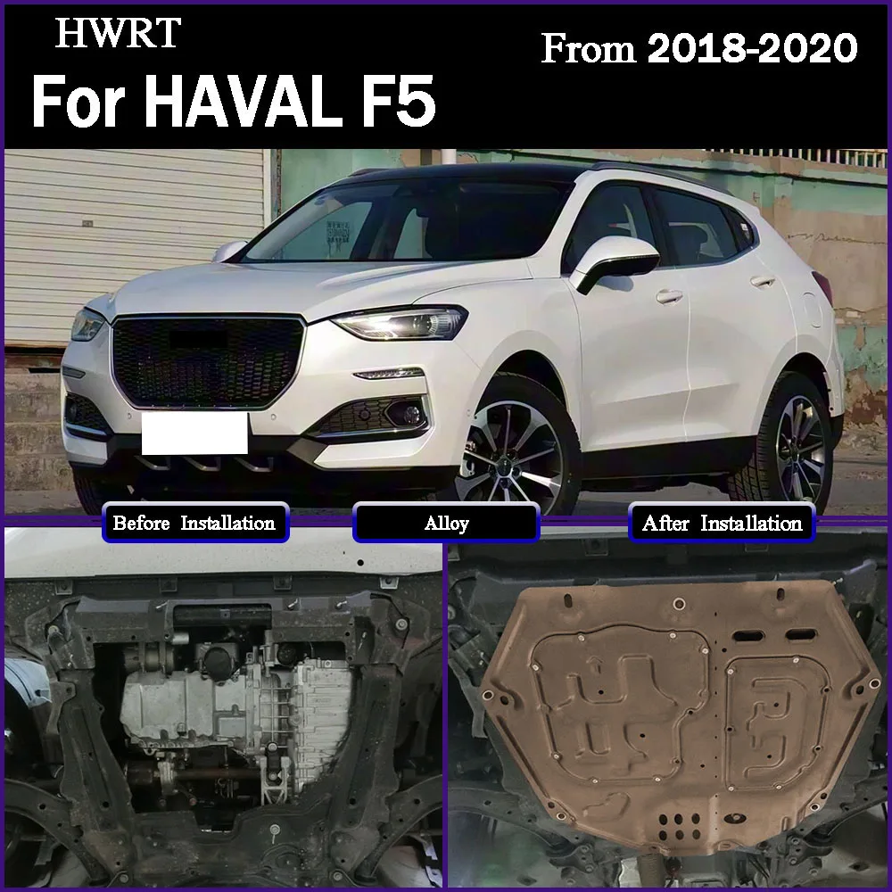 

For HAVAL F5 2018-2020 1.5T Plastic steel Under Engine Guard Protection Device Engine Bonnets Engine Shield Car Accessories