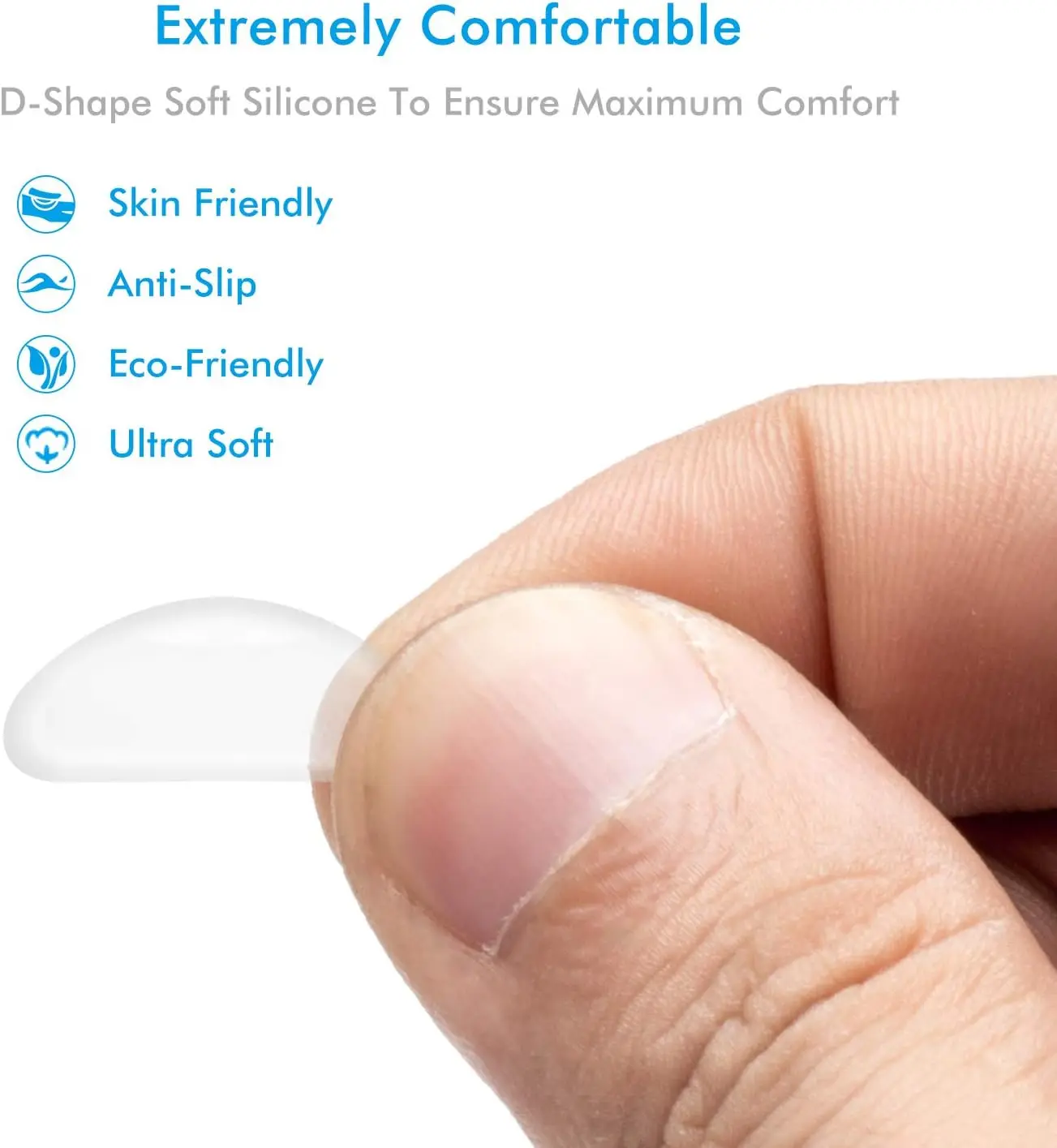 Silicone Adhesive Eyeglass Nose Pads - 20 Pairs Nose Pads for Eyeglasses
