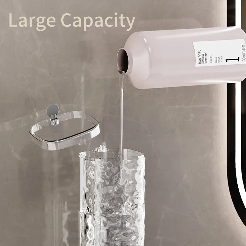 90*74*225 مللي متر نظام توزيع الضغط نظام توزيع الصابون بالضغط 450 مللي حاوية سائلة قابلة للإزالة وإعادة تحديد المواقع