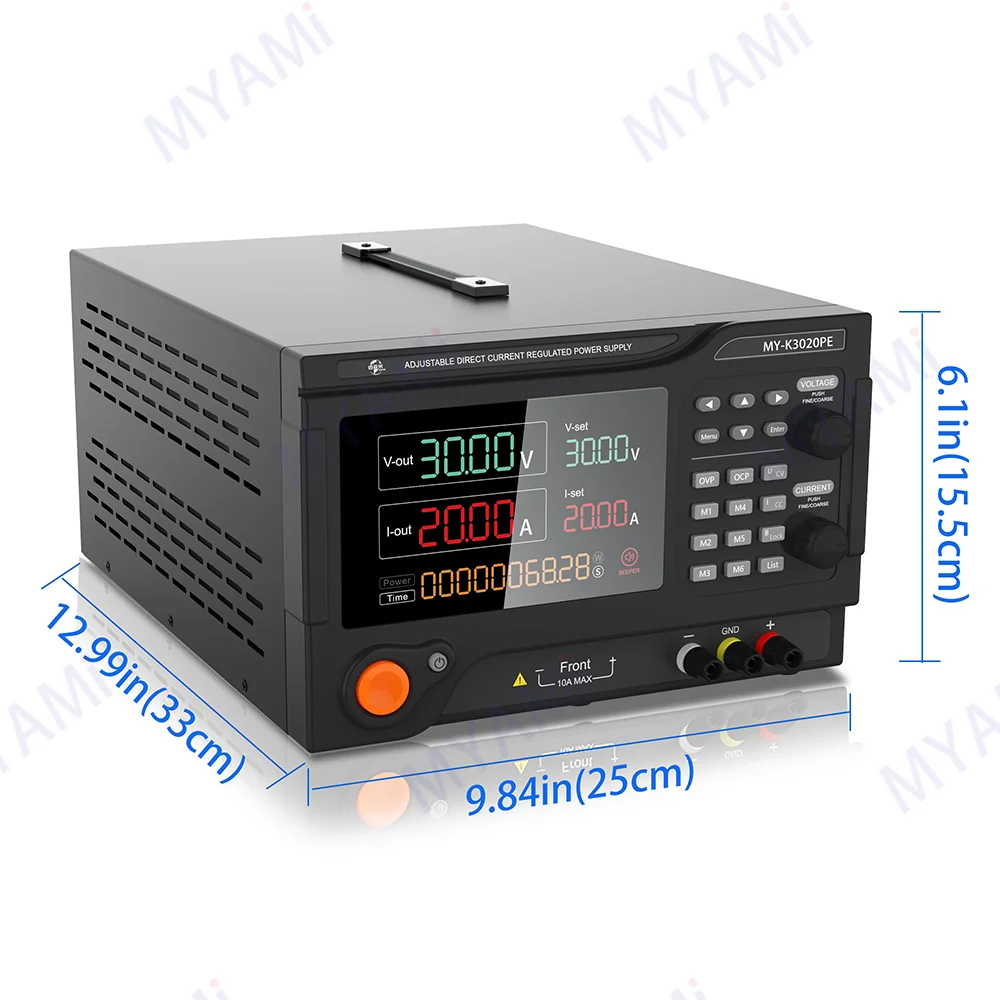 Laboratuvar anahtarı ayarlanabilir 30V 32V 20A 600W stabilize programlanabilir DC güç kaynağı