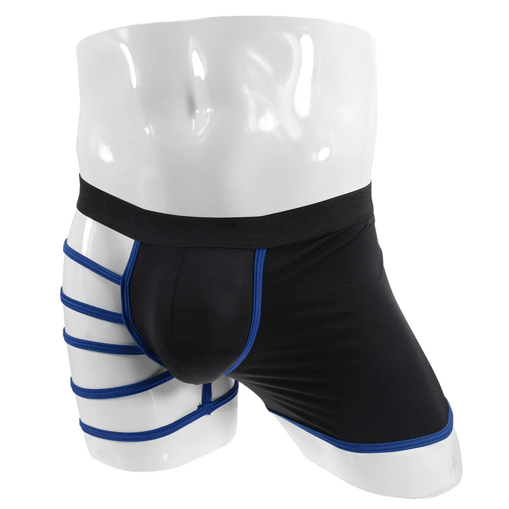 

Boxer Briefs Men Underwear Ice Silk Panties Shorts Panties Soft Underpants Bulge Pouch Classic Comfortable Patchwork Pouch