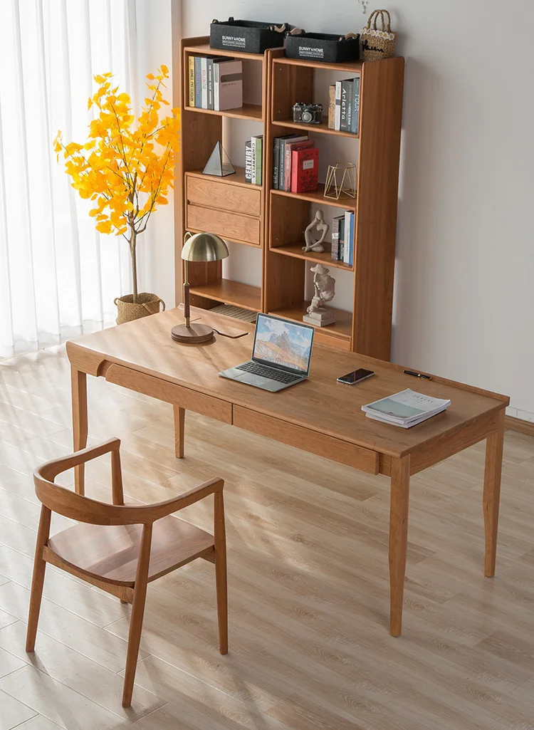 

Customizable Nordic all solid wood desk light luxury