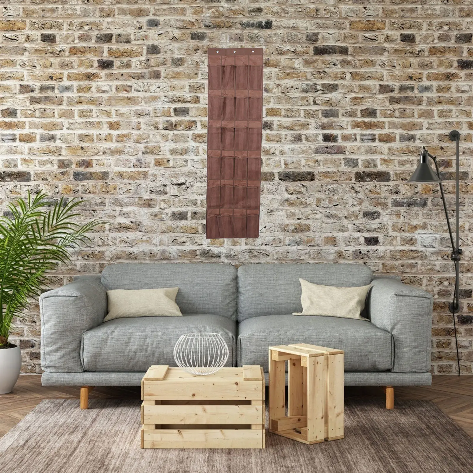 Organizador de Zapatos Colgante para Puerta, 24 Compartimentos, Bolsa de Almacenamiento Premium de Tela No Tejida, Resistente al Desgaste y a las Roturas, para Dormitorio, Baño, Armario