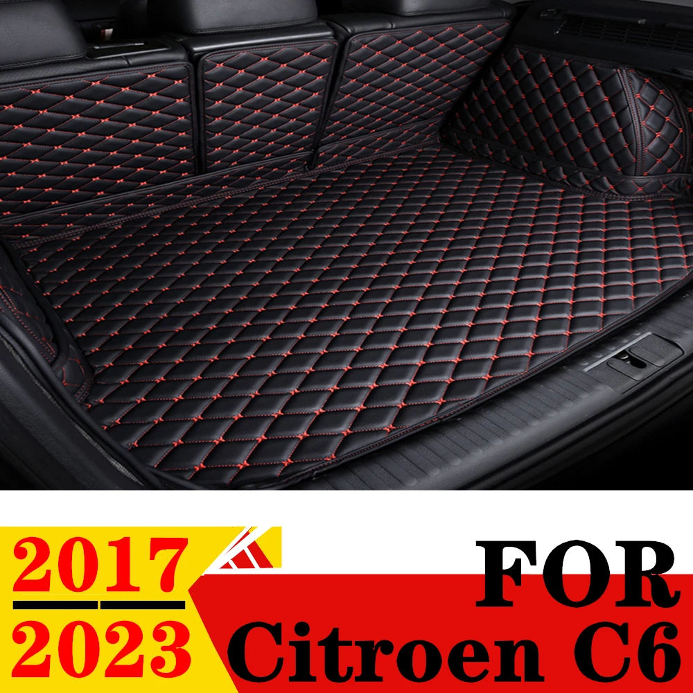 

Коврик для багажника автомобиля Citroen C6 2023 2022 2021 2020 2019 2018 2017, задний ковер для груза, подкладка для багажника, автозапчасти, коврик для багажника