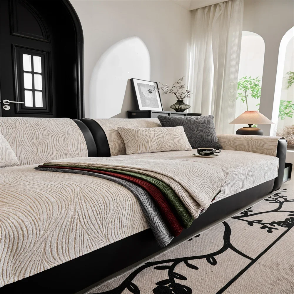 Sofa Cushion New Style Imitation Cotton and Linen All-season Anti-slip Cross-border Sofa Cover Full-cover Sofa Scarf