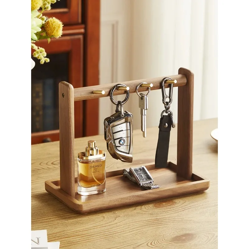 

Key storage porch ornaments simple shoe cabinet tray desktop shelf creative solid wood