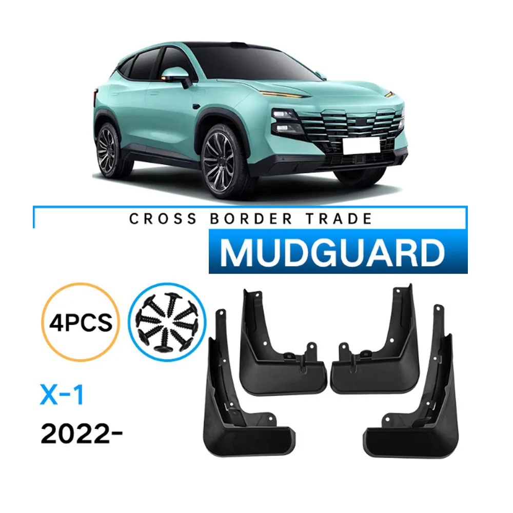 

Car Mudguards For Jetour DASHING X-1 ABS Mud Guards Fender Flare Mudflaps Exterior Parts Auto Accessories