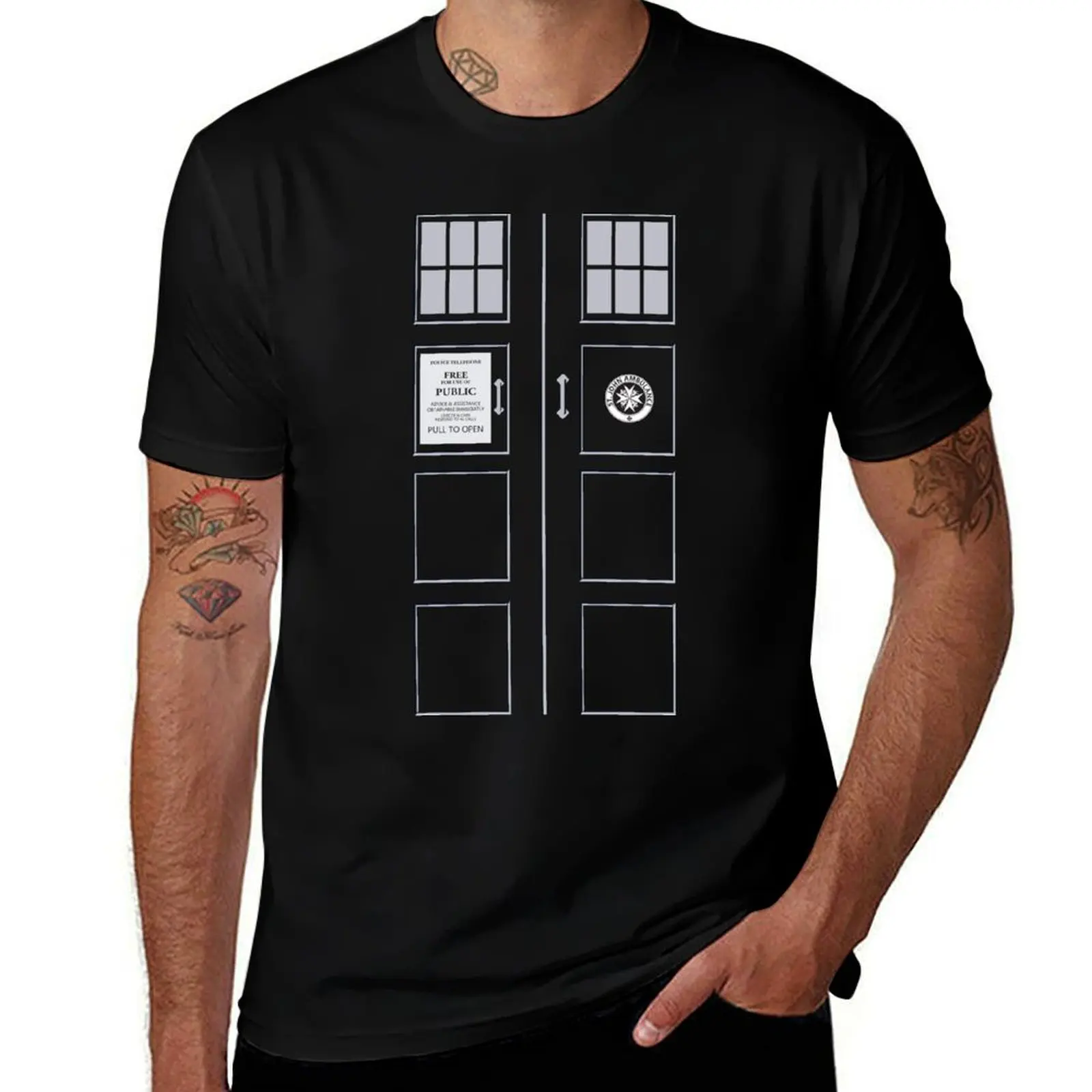 

I am the Police Box T-Shirt Work Wear Short Sleeve T-Shirt