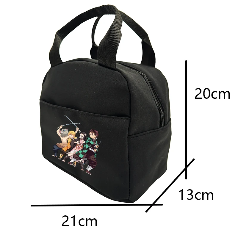 3Pcs/set Anime Demon Slayer Nylon Backpack Large Capacity Bookbag for Teenager Girls Travel Bag Daily Schoolbag Gift Rucksack