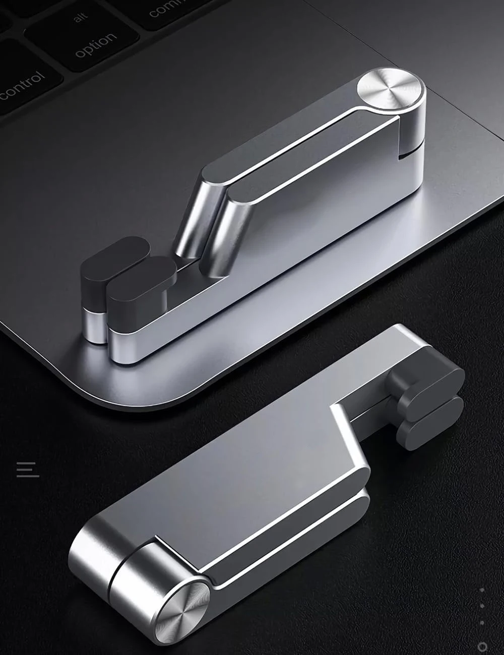 Foldable Aluminum Cell Phone Stand - Portable Desktop Holder for IPhone/Smartphones, for Desk/Travel view 6