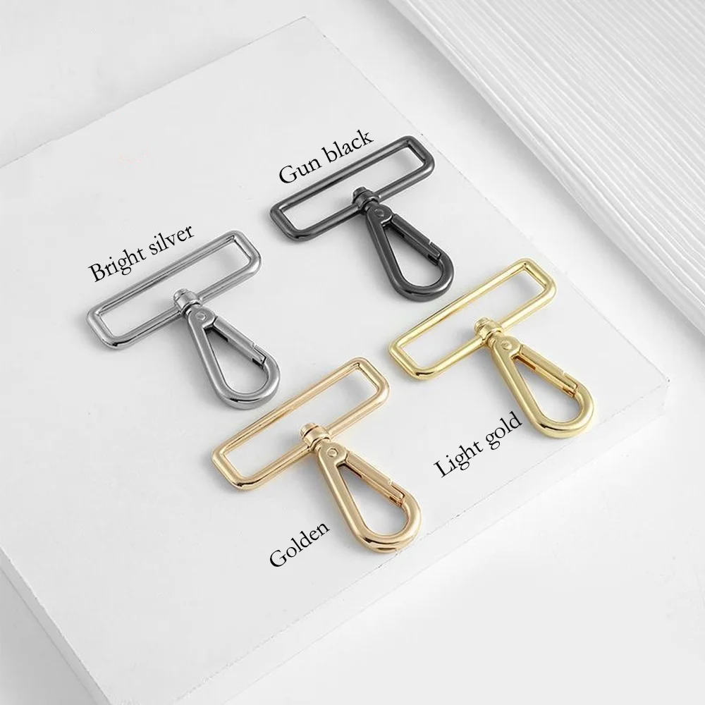 

5/10/20pcs 50mm Swivel Clasp Swivel Hook Metal Swivel Lobster Claw Clasp Push Gate Snap Hook Purse Hardware Adjustable Clip