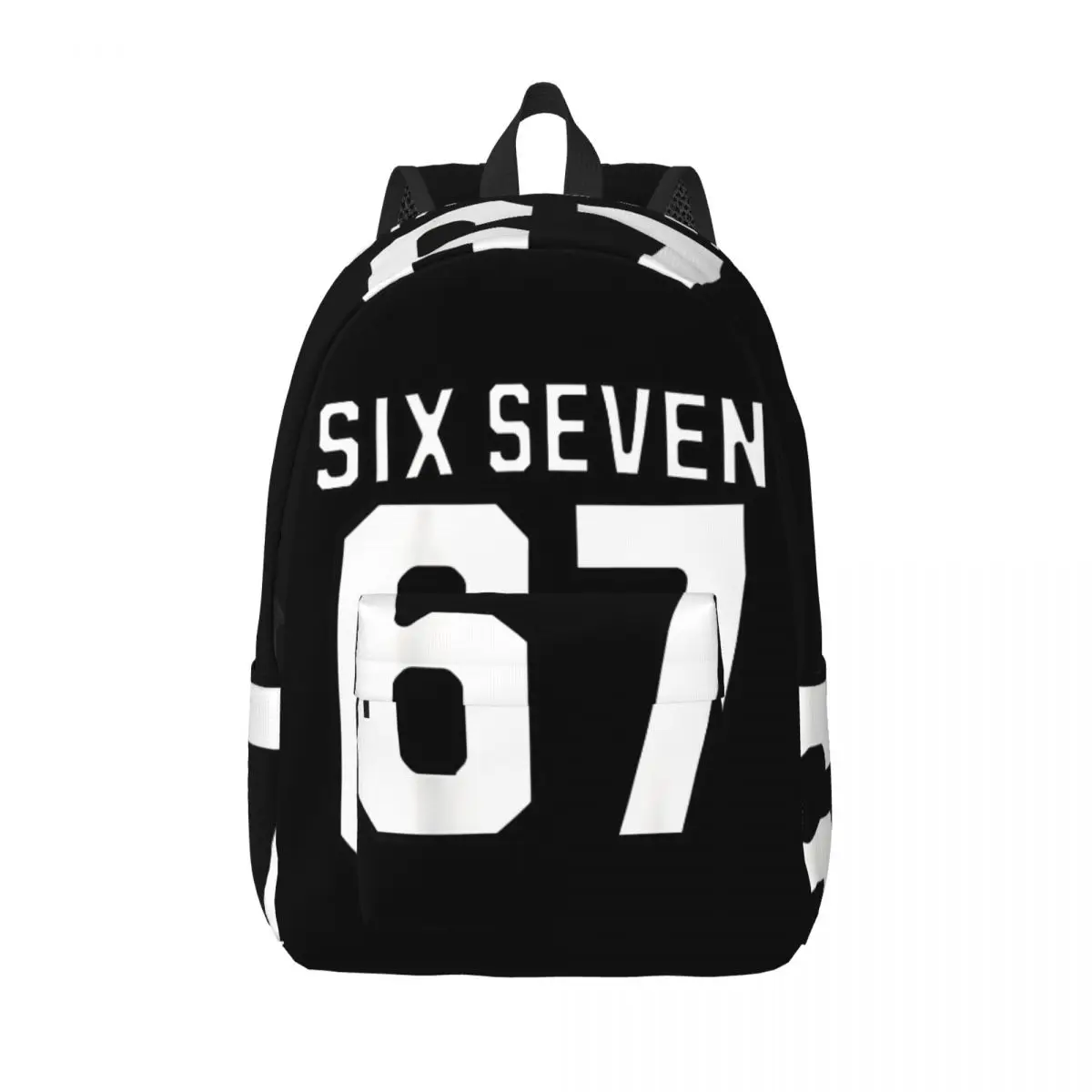 Six Seven Meme 67 Sports Jersey Backpack for Boy Girl Kids Student School Bookbag Daypack Preschool Primary Bag Gift
