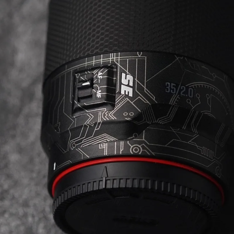 소니 마운트 렌즈용 MEKE AF 35mm F2 렌즈 스티커 비닐 랩 필름 렌즈 바디 보호 스티커 프로텍터 코트 35 F2