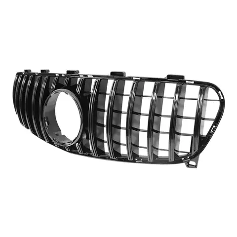 Para mercedes-benz gla gla200 gla250 gla260 2017-2019 grade de para-choque dianteiro gt estilo diamante malha abs