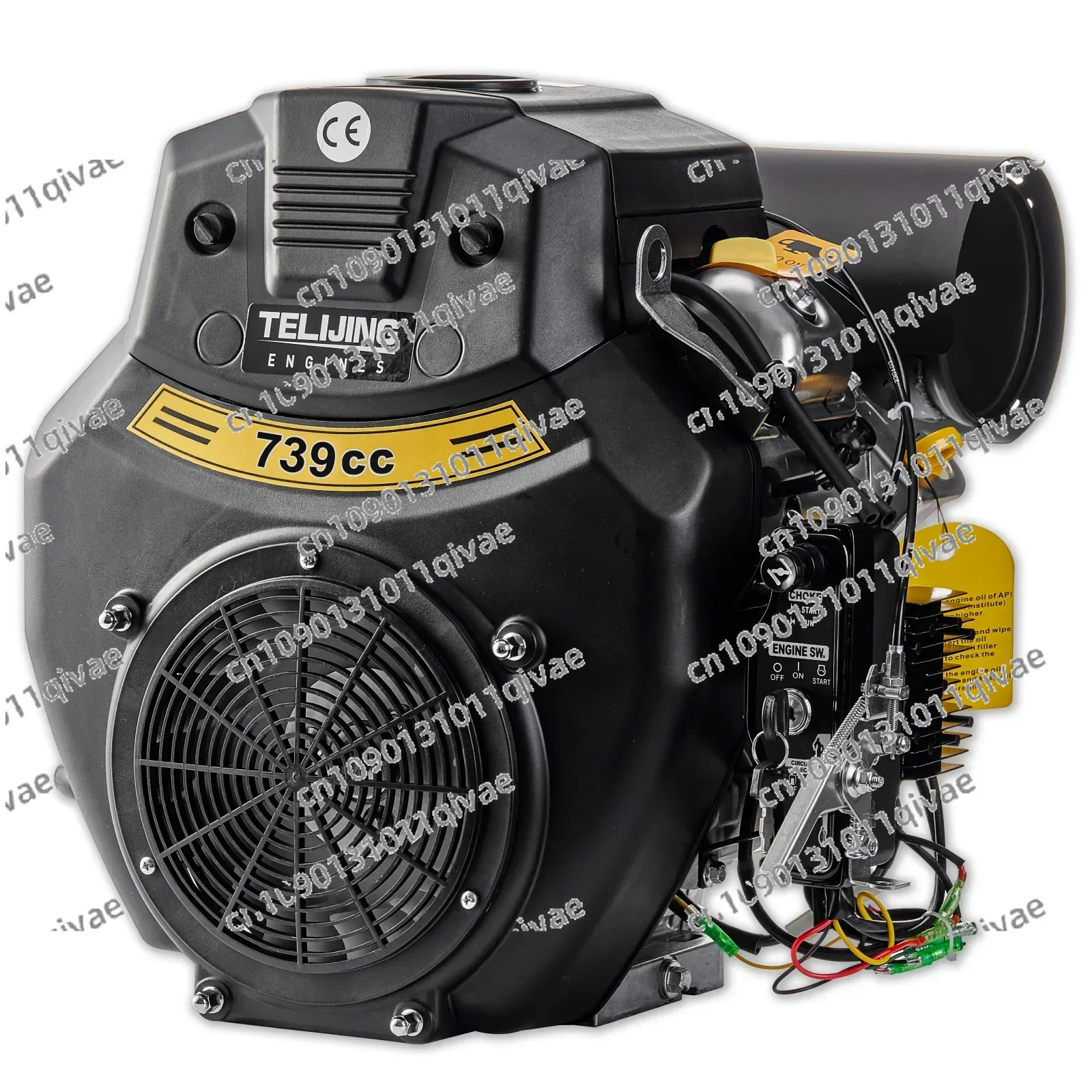 Venta directa de fábrica TJ740 739cc OHV v-gemelos cilindro oline motor 27HP 16.8KW para barco o motor de arranque eléctrico agrícola