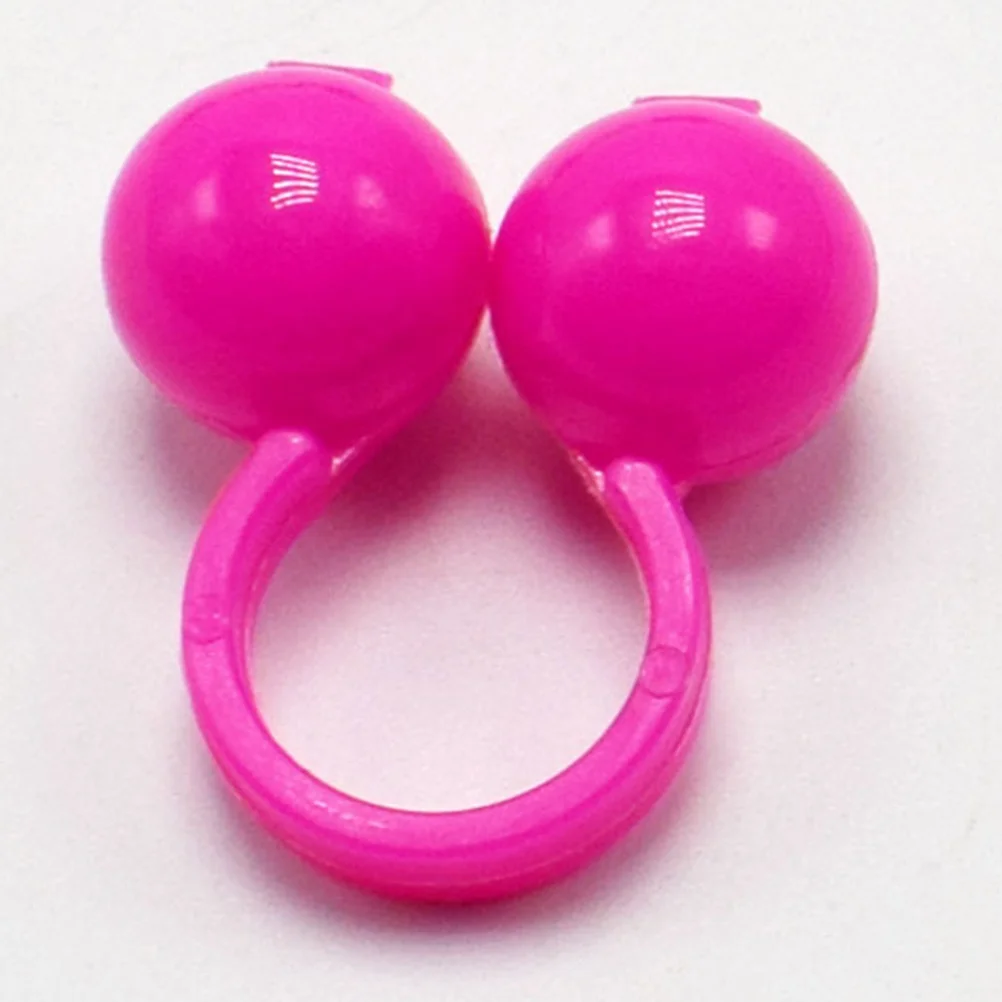 

50Pcs Big Eyes Finger Puppet Rings Plastic Small Medium Fingers Multicolor Eye Rings for Puppet Theater Storytelling