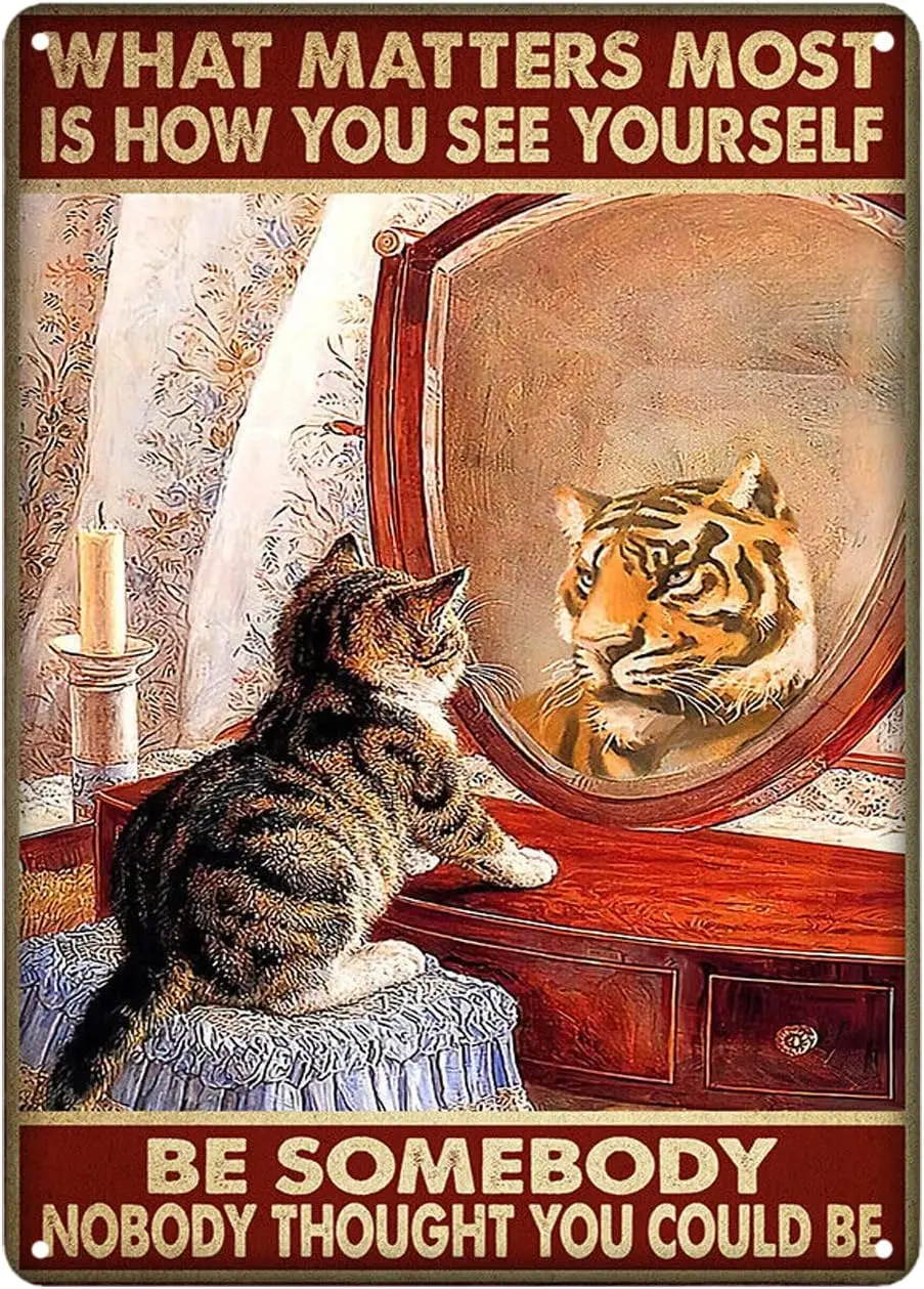 Cat Tiger Metal Tin…