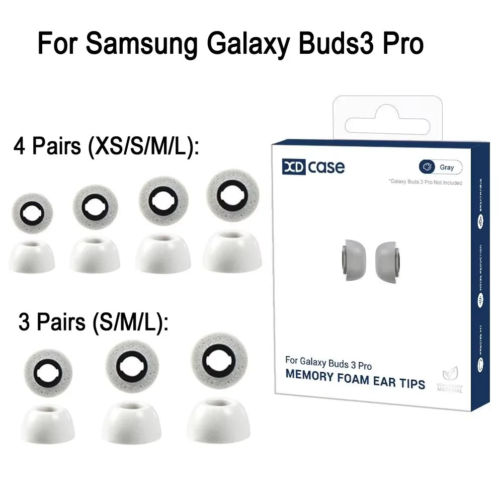 1 Set Ersatz-Ohrstöpsel aus Memory-Schaum für Samsung Galaxy Buds3 Pro Kopfhörer, Snap-on-Installation, Ohrstöpsel-Abdeckung