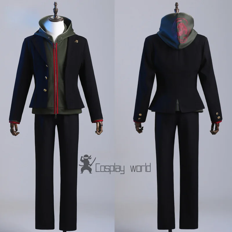 

Danganronpa Makoto Naegi костюмы для косплея повседневная толстовка куртка брюки полный комплект аниме игра Хэллоуин карнавальная вечеринка униформа