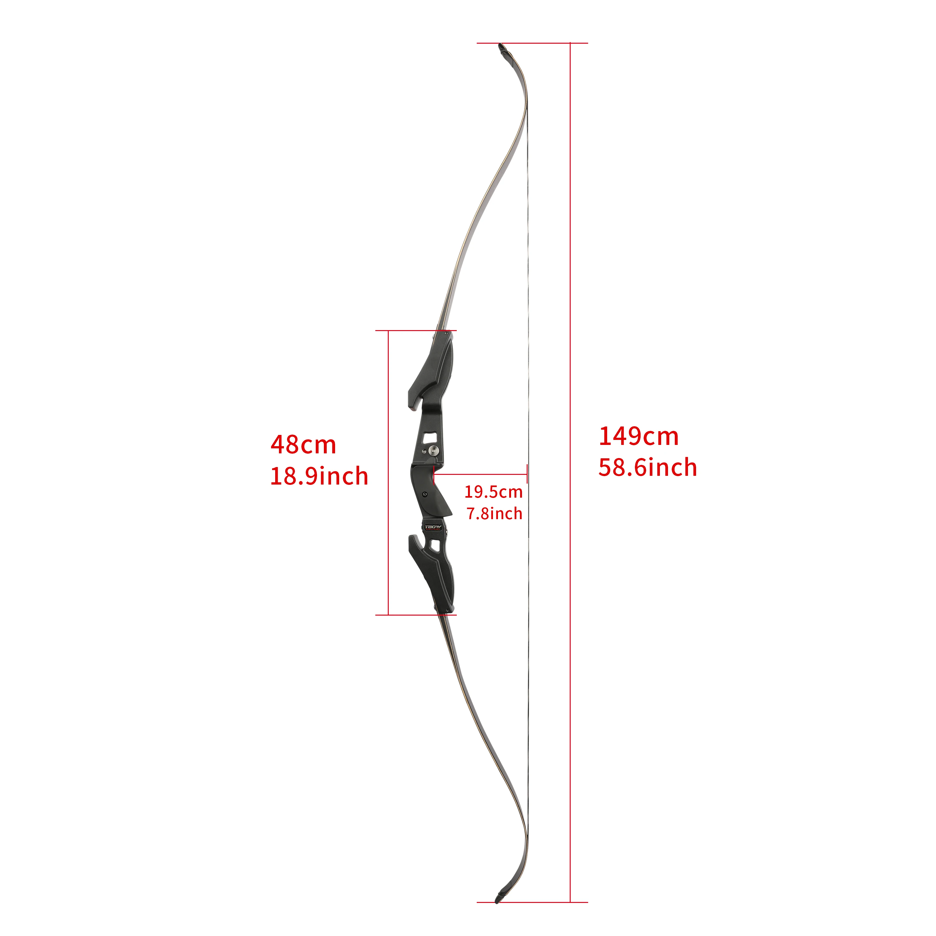 Imagem -04 - Mão Direita Americano Arco e Flecha Interface Ilf Caça Takedown Recurvo Split Acessórios de Tiro ao ar Livre 62