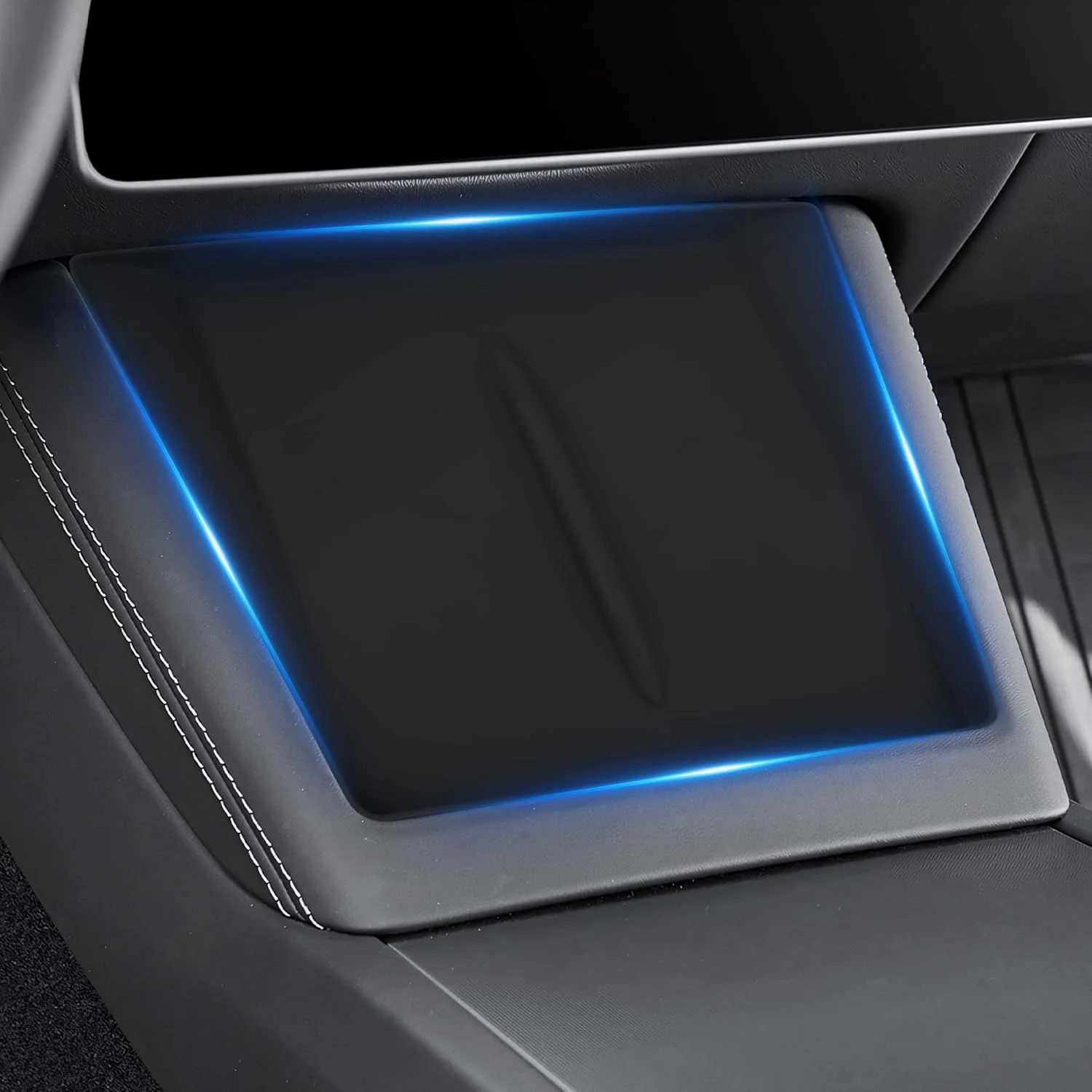 

Center Console Silicone Mat Designed for Tesla Model Y Juniper Refresh,Non-Slip Design for Tesla Model Y Accessories 2025 2026
