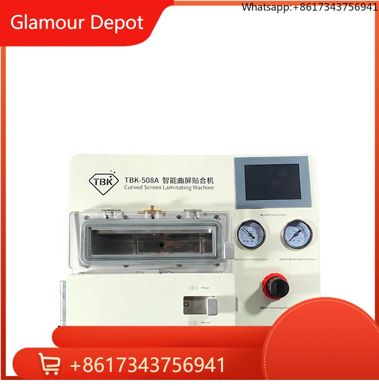 

Hot sale508A Electric Curved Screen OCA Laminating And Air Bubble Remover Machine For Sam sung IPhone IPad With Moulds(de