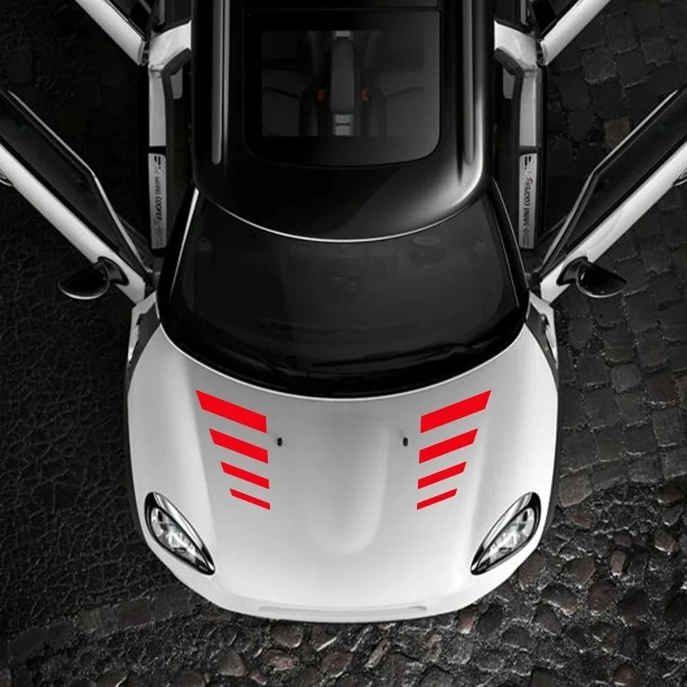 Car Hood Sticker Stripes Decals Decor For Mini Cooper S JCW Countryman F56 F55 F60 R56 R60 R61 R56 F54 Auto Styling Accessories
