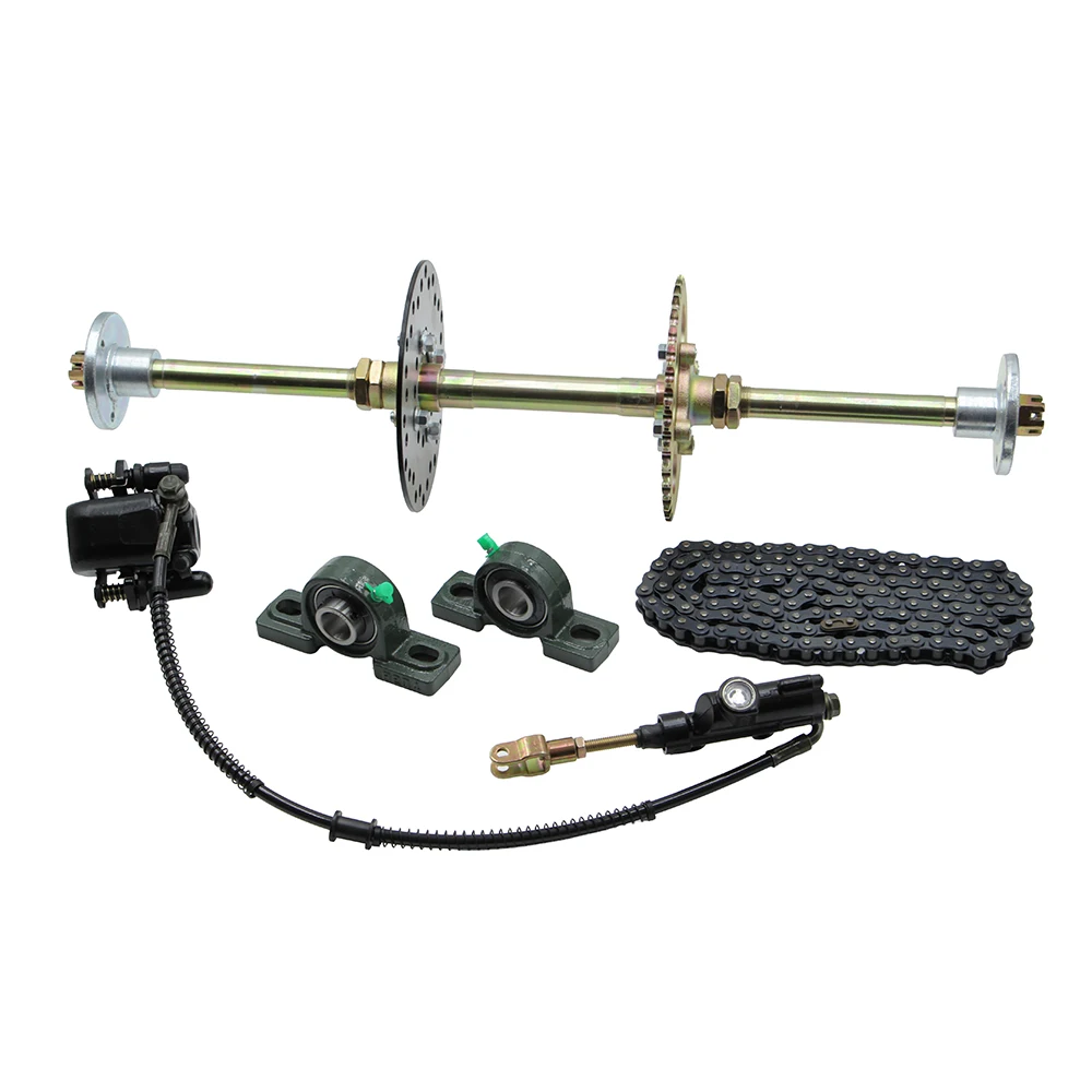 610mm 17T-23T complete rear axle kit with sprocket hydraulic brake disc for 50cc 110cc ATV four-wheel go-kart off-road vehicle - view 3