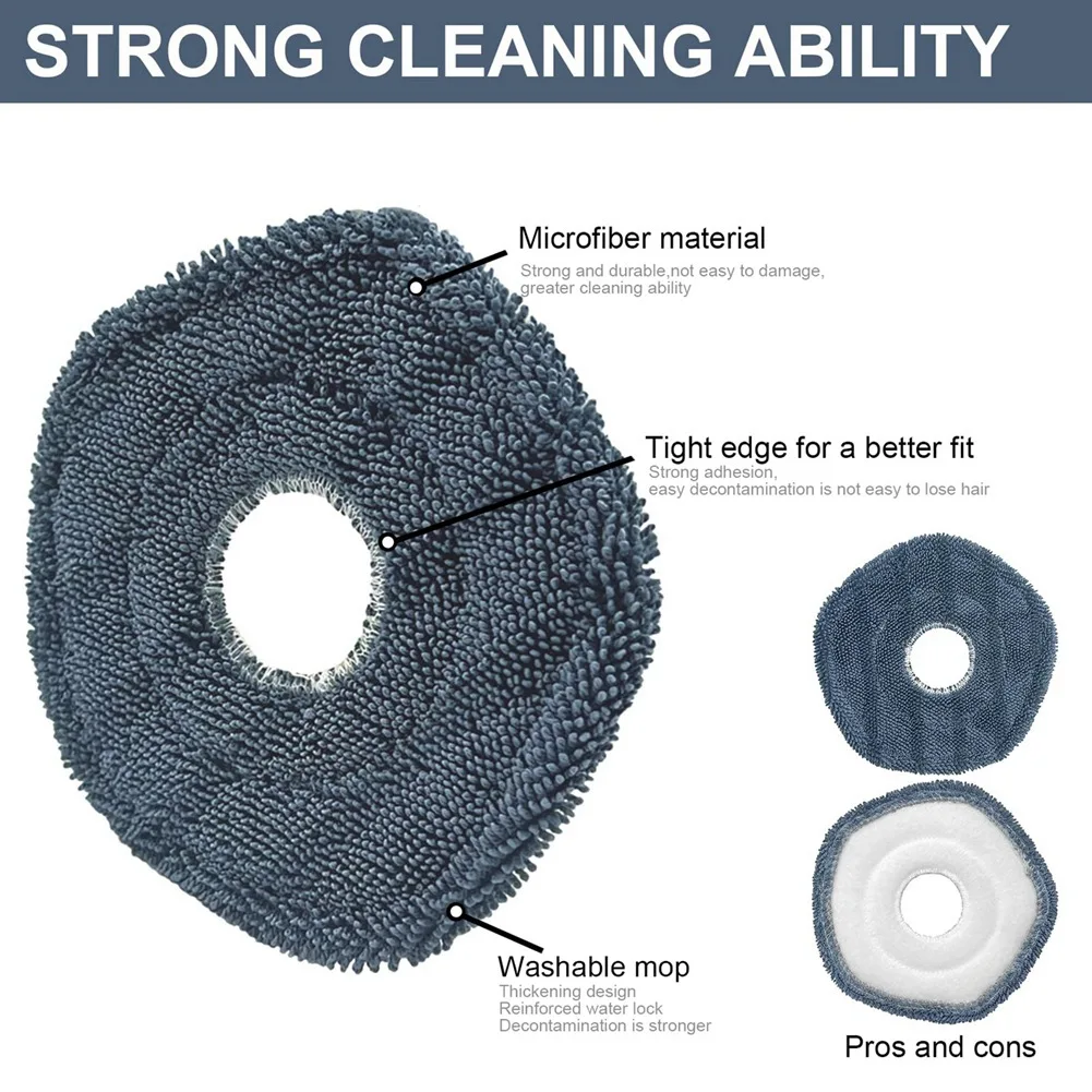 A44T Compatible With For Eufy X10 Pro Omni Robot Vacuum Cleaner Accessory Kit: Main Brush, Filter, Mop, Side Brush, Dust Bag