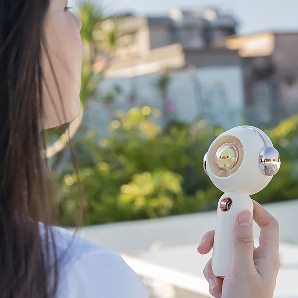 2-в-1 вентилятор с водяным туманом портативный уличный портативный студенческий общежитие офисный настольный USB перезаряжаемый вентилятор