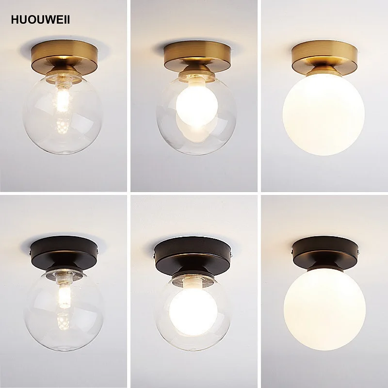 Nordic Cream Style Ceiling Lamp Aisle Lamp Corridor Lamp Modern Simple Bedroom Lamp Cloakroom Balcony Entrance Ceiling Lamp