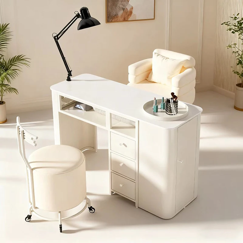 

Modern Trendy Manicure Nail Table Classic Practical European Smooth Manicure Nail Table Elegant And Subtle Mesa Salon Furniture