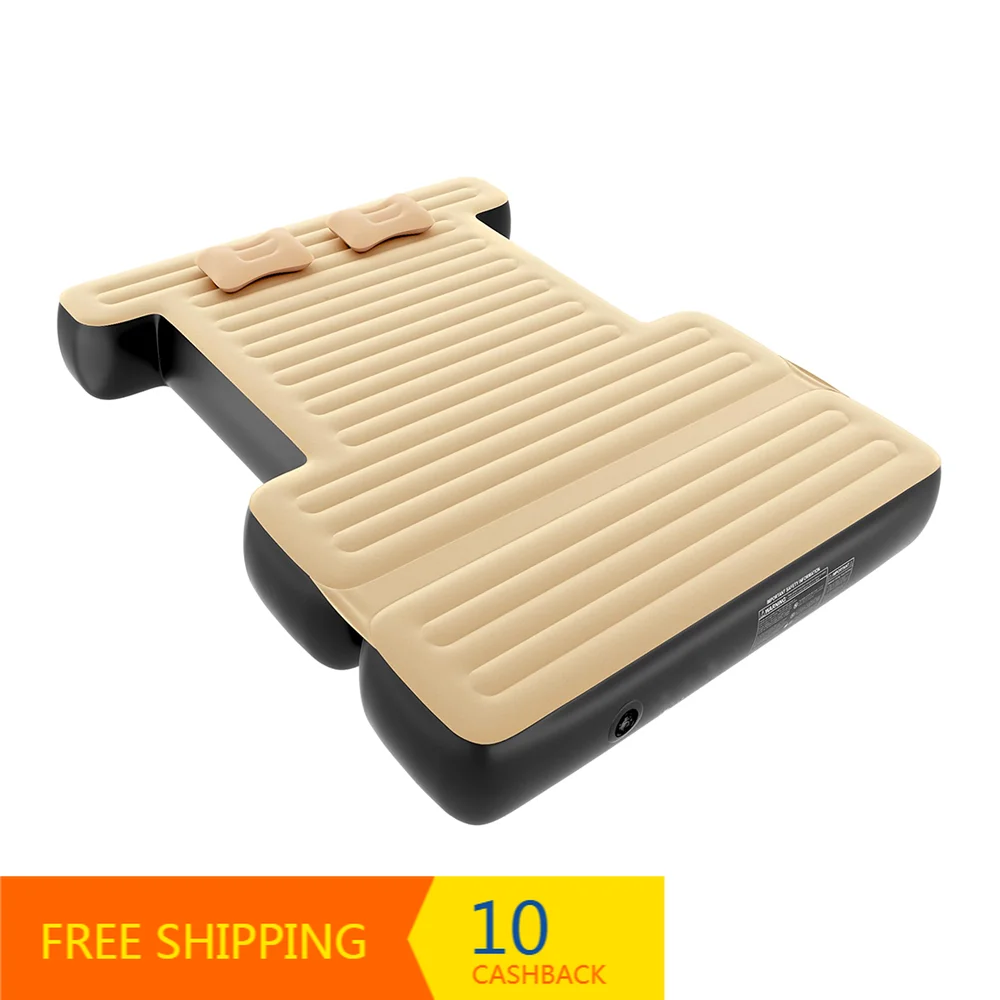 Upgraded Full‑Size Truck Bed Air Mattress With Pump 2 PVC Pillows Carry Bag for Camping Road Trips
