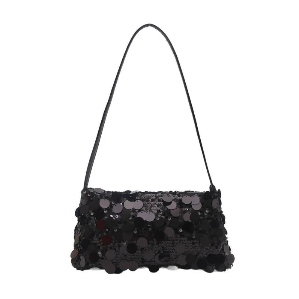Cute Solid Color Sequin Crossbody Bag Glitter Canvas Shoulder Phone Bag Handbag Blingbling Evening Party Bag Party