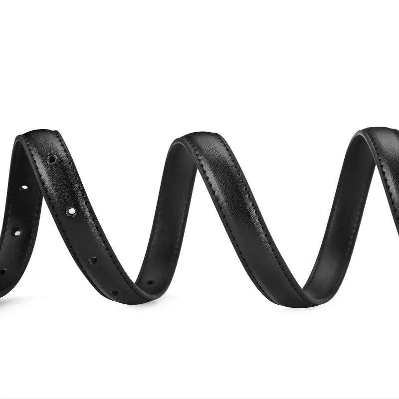 حزام السيدات الموضة، حزام مشبك دبوس معدني، حزام خصر أنيق من جلد البولي يوريثان، حزام عالي الجودة #6