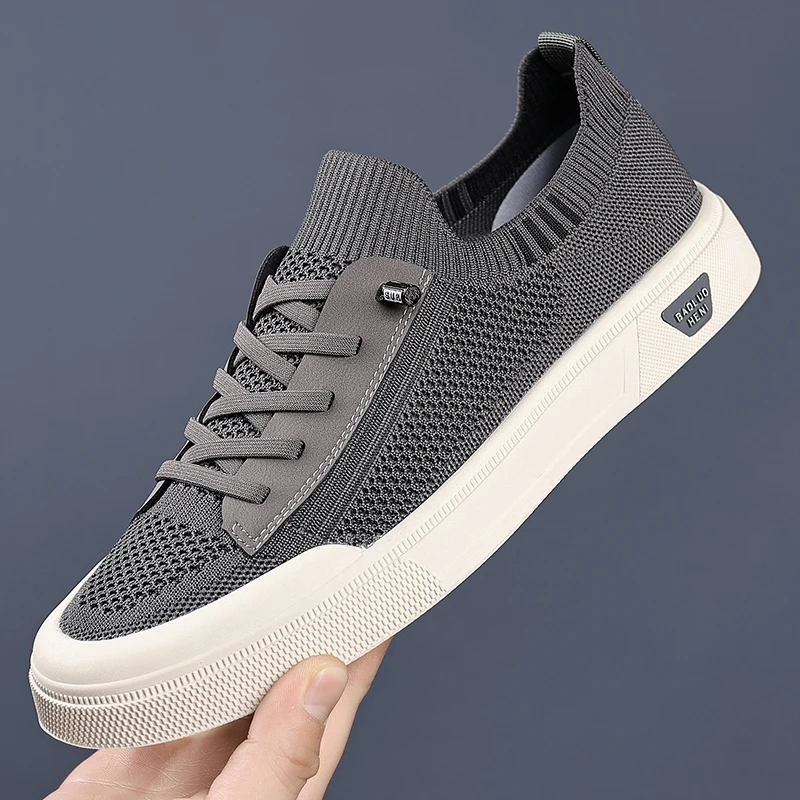 Scarpe da ginnastica vulcanizzate casual in denim americano High-Street blu lavato vintage - Top bassi estivi in tela traspirante con suola grossa