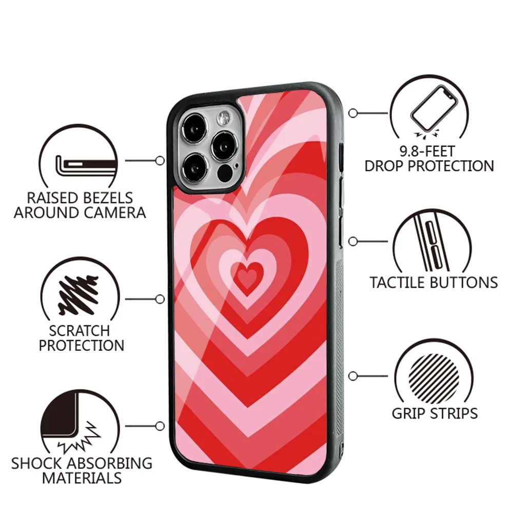 Abstract Swirl Pattern Phone Case For IPhone 16 16pro 16plus 16promax Pro Plus Max Mirror Acrylic PC TPU Cover