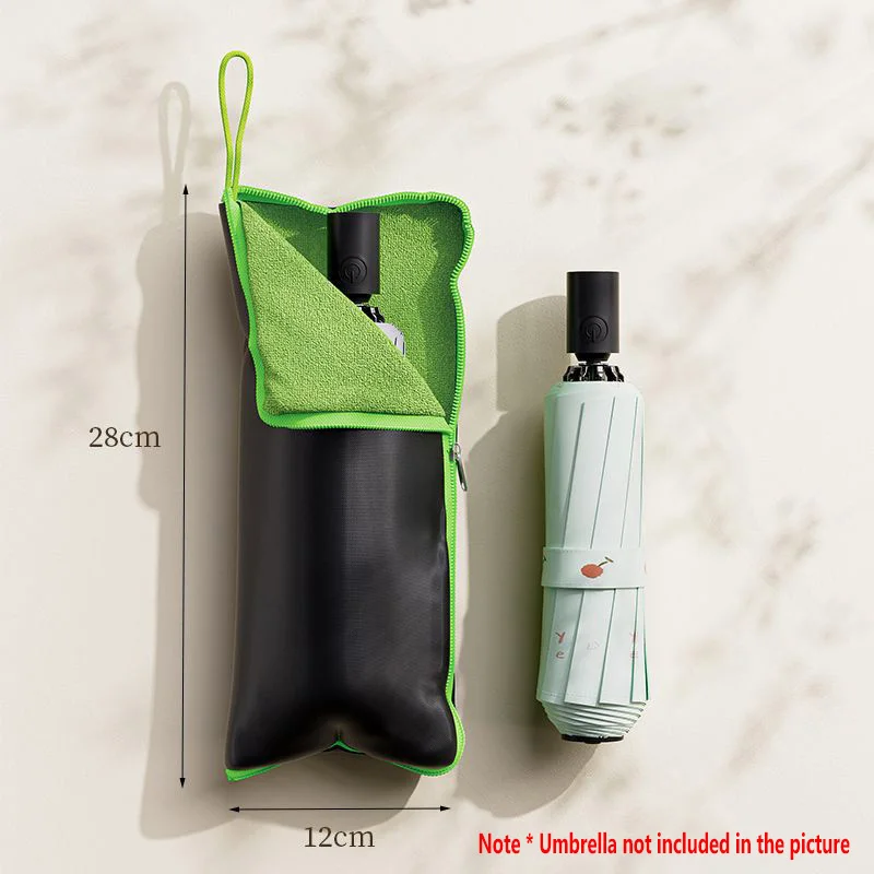 Highly Absorbent Multifunctional Umbrella Storage Bag Foldable Umbrella Storage With Hanging Rope Waterproof Umbrella Cover