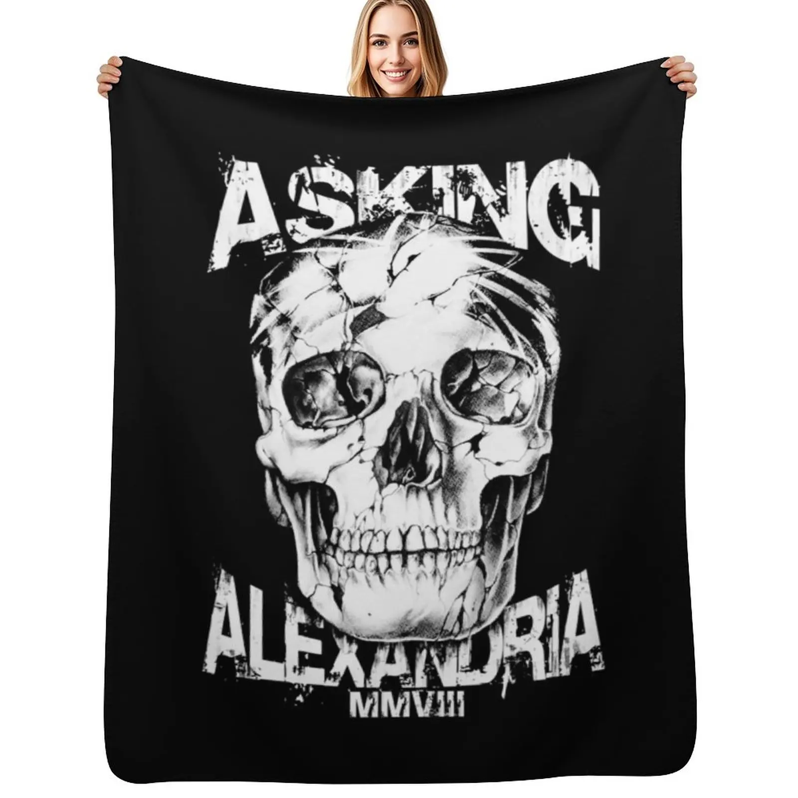 

Asking Alexandria Devil Tentacle Skull - England Rock n Roll Throw Blanket Warm Throw Blanket Gift for Anniversary