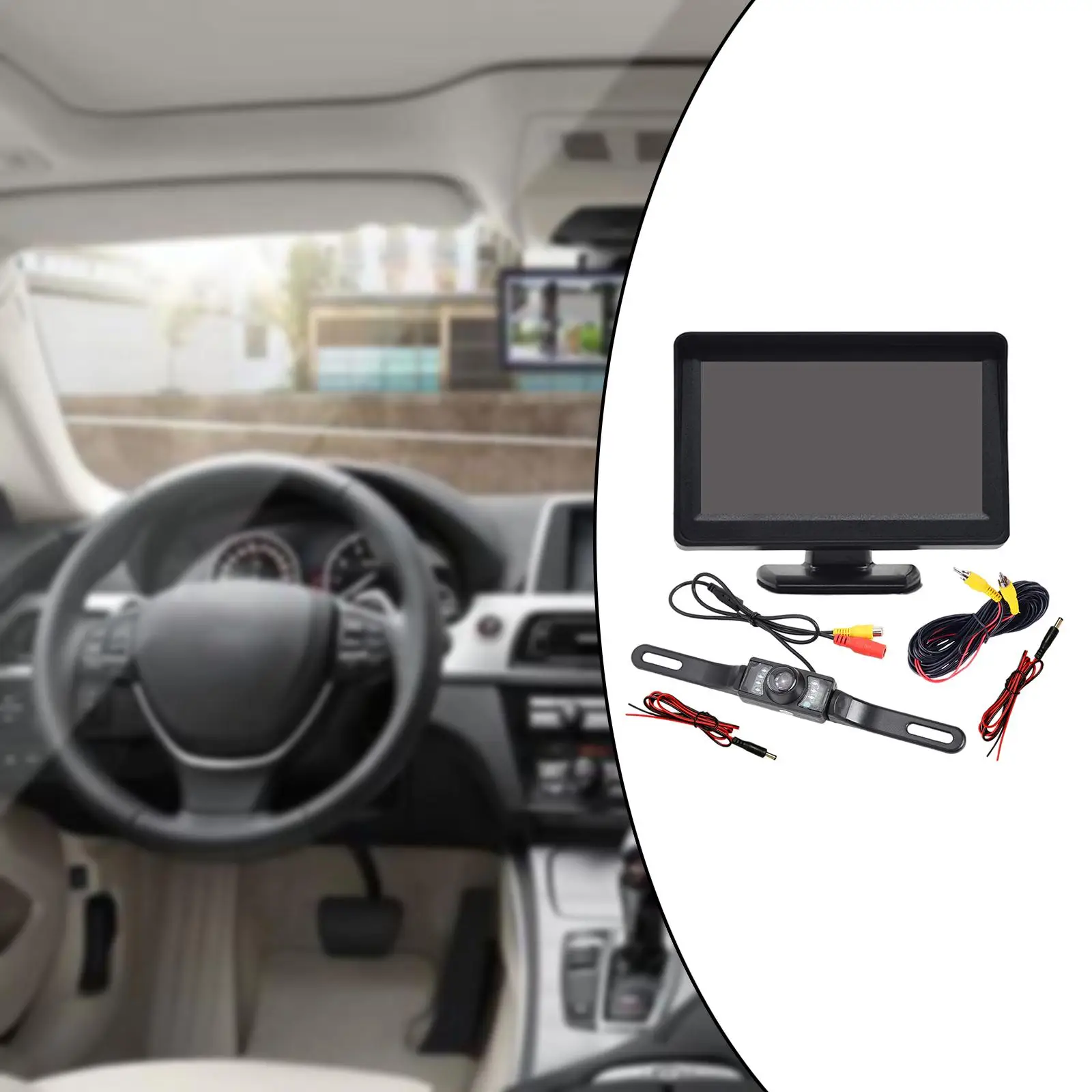 

Камера 4,3 дюйма HD-камеры для установки, подходящие для наблюдения, реверсивного кемпера, трактора, автофургона