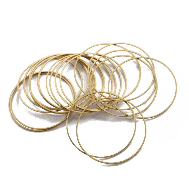 10-20pcs Brass Hollow Circle Earrings Hoops Links Open Bezel Frames Connectors  For DIY handmade Jewelry Making Supplies