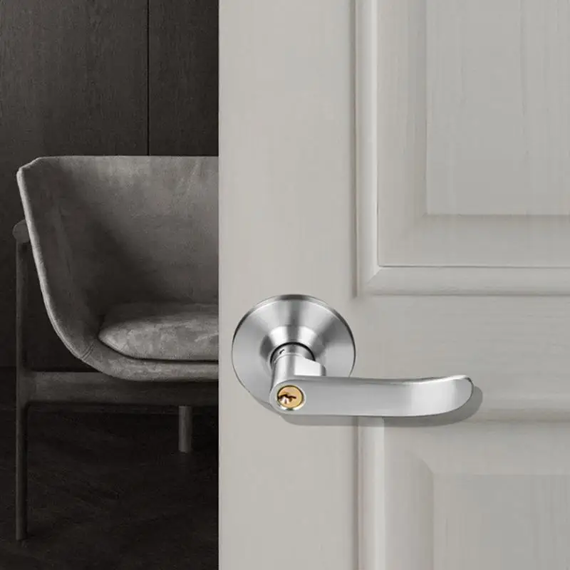 Door Handle Lock Ball Door Handle Lock Set Spherical Three Bar Handle Lock Ball Lock Silent Handle Lock With 3 Keys For Bedroom