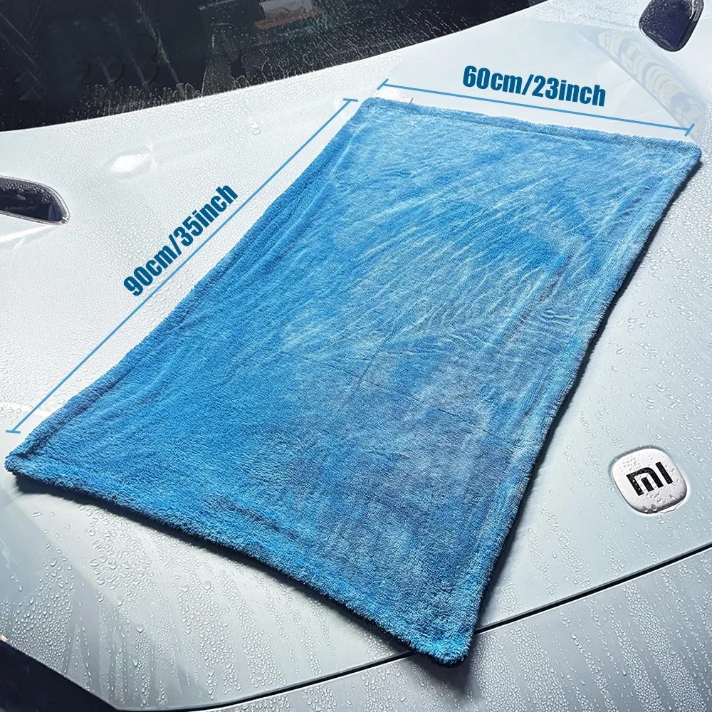 Mikrofaser Auto-Waschlappen Großes Schnelltrocknendes Autotuch Super Saugfähiges Autofenster-Reinigungstuch Verdicktes Auto-Detailing-Tuch