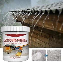 500g Transparent Leak Proof Adhesive Waterproof Coating Sealer Invisible Strong Bonding Glue Repair Home Roof Toilet Sealant